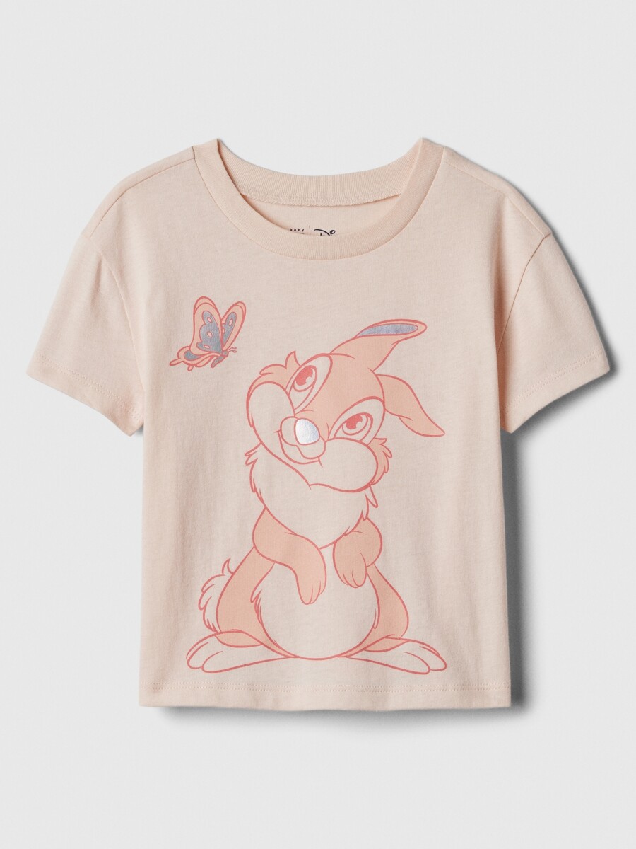 Remera Gráfico Manga Corta Toddler Niña - Pale Warm Pink 
