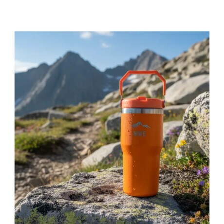 Termo Grip 590 ML Hike Color Naranja