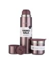 Kit Termo Acero Bala Metalizado 750Ml + Mate Folkie Lila Metalizado