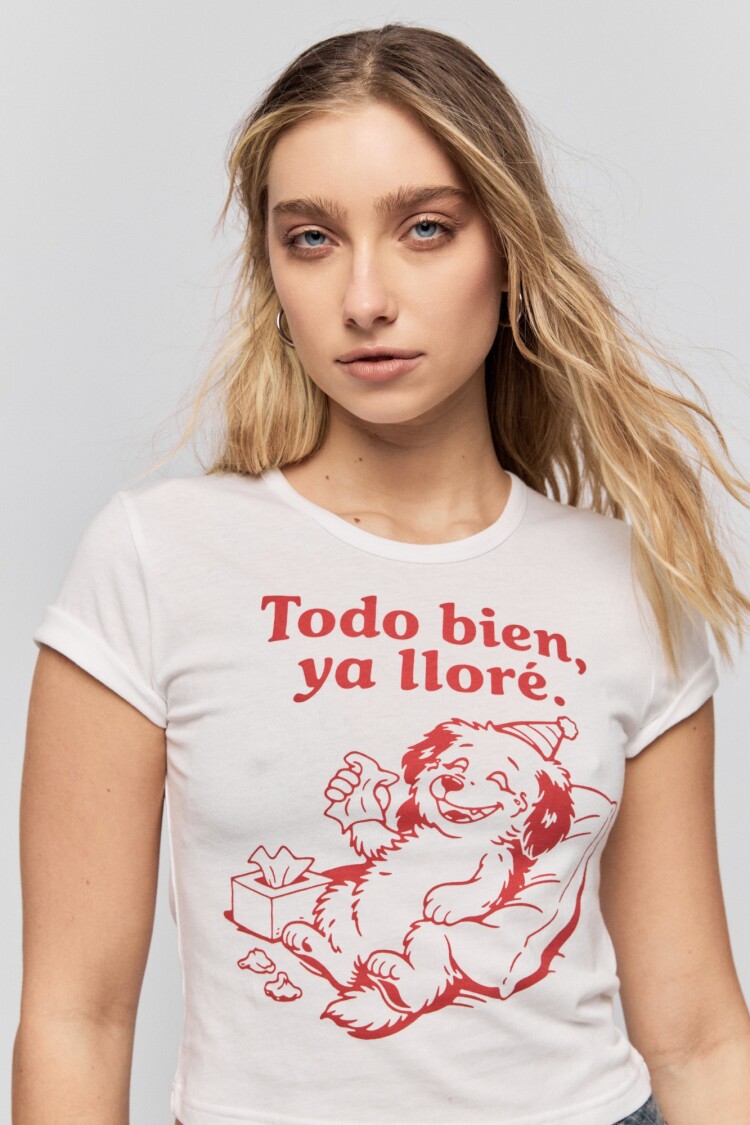 REMERA LLORADERA Blanco