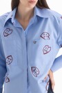 CAMISA TI AMO Celeste