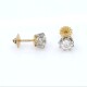 Caravanas antiguas en oro 18k y brillantes Caravanas antiguas en oro 18k y brillantes