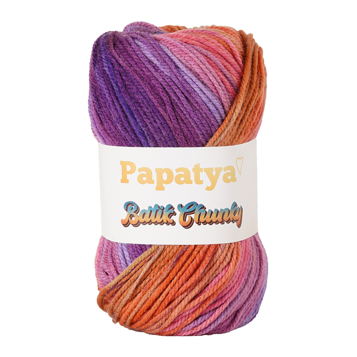 batik chunky - lilas y naranjas 