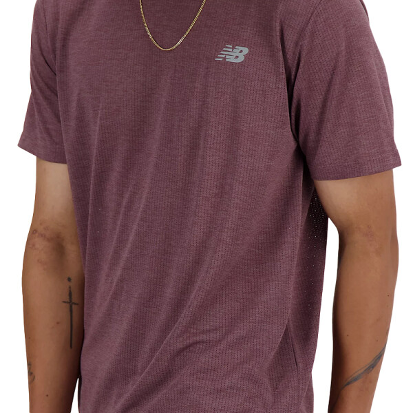 Remera New Balance Athletics Run Rojo