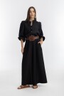 PANTALON SABI LINO METALIZADO Negro