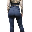 CALZA TIRO ALTO LYCRA CON ALGODÓN NEGRO