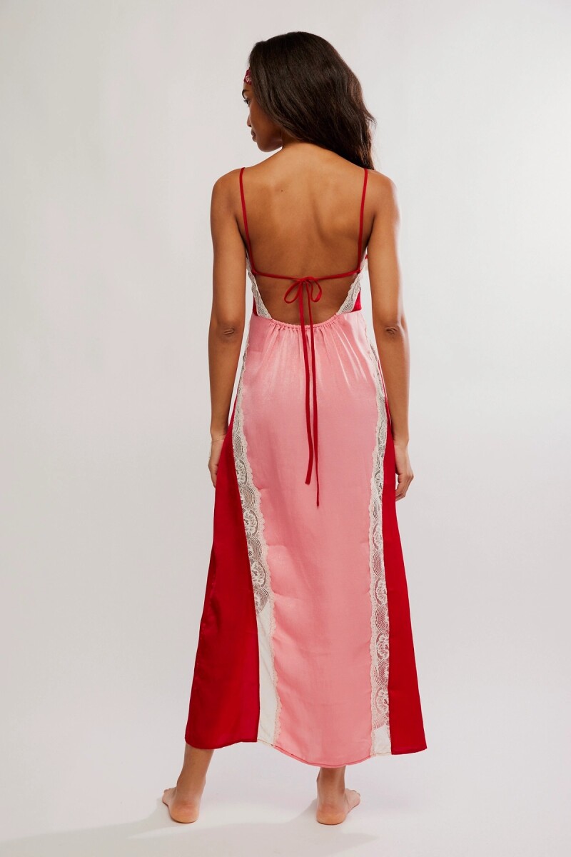 VESTIDO MAXI SLIP SOME KIND OF Rosa