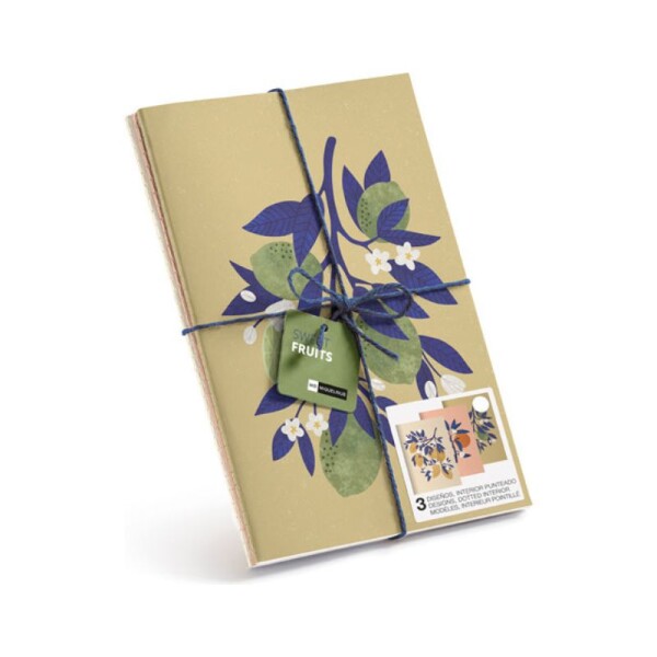 Cuaderno cosido MiquelRius x3 sweet fruits Única