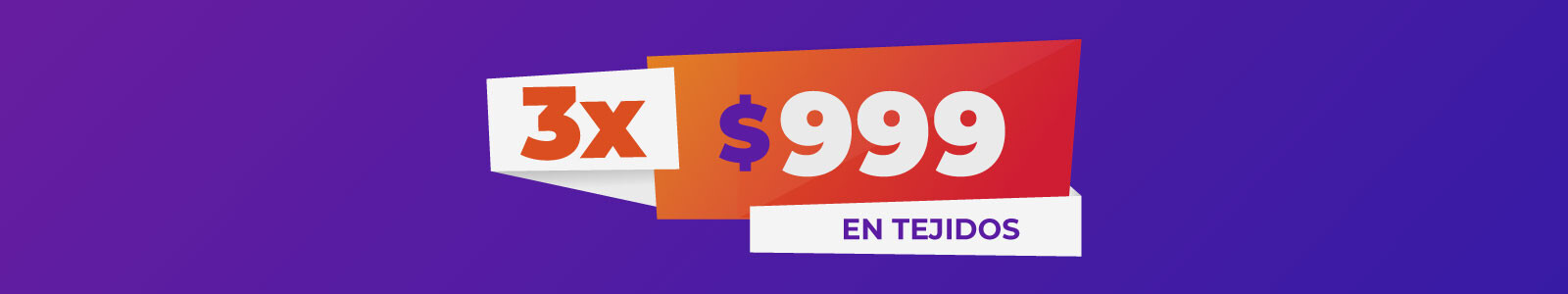 3 tejidos x 999