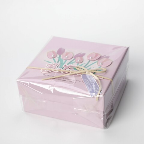 CAJA DE REGALO RECTANGULAR TULIPANES (M) CAJA DE REGALO RECTANGULAR TULIPANES (M)