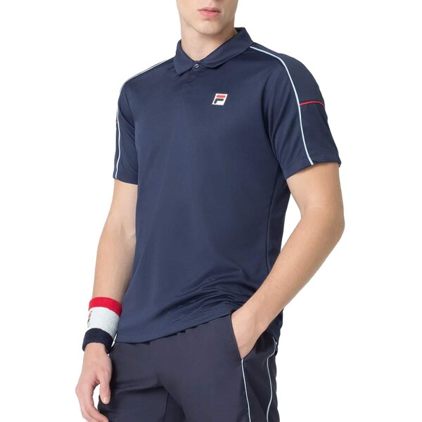 Fila polo masculina tennis line - marino/blanco/rojo Marino-Blanco