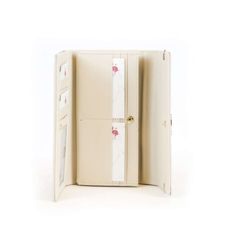 Billetera Coveri Larga Beige