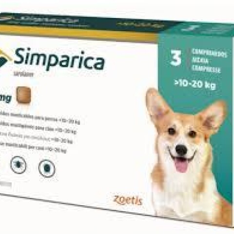 SIMPARICA (10 A 20 Kg) (cada comprimido) Simparica (10 A 20 Kg) (cada Comprimido)