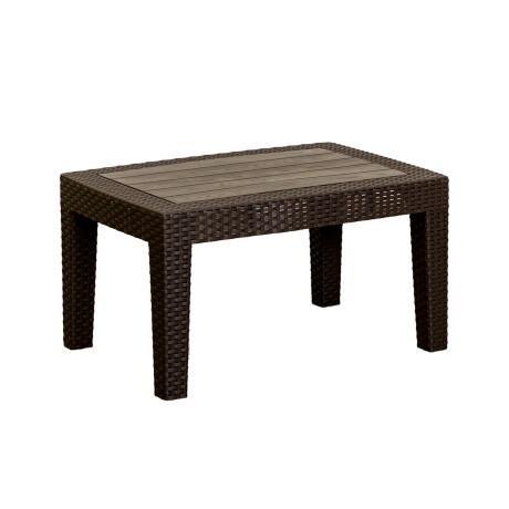 SET DE LIVING EXTERIOR POLIPROPILENO MARRON TROPEA II