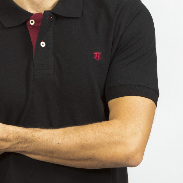 Remera Piqué Black