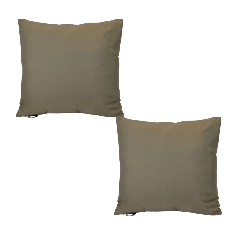 Set x2 funda de almohadones lisa 43 x 43 cm MARRON