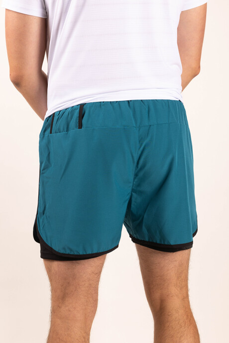 Short con calza interna Verde petr�leo