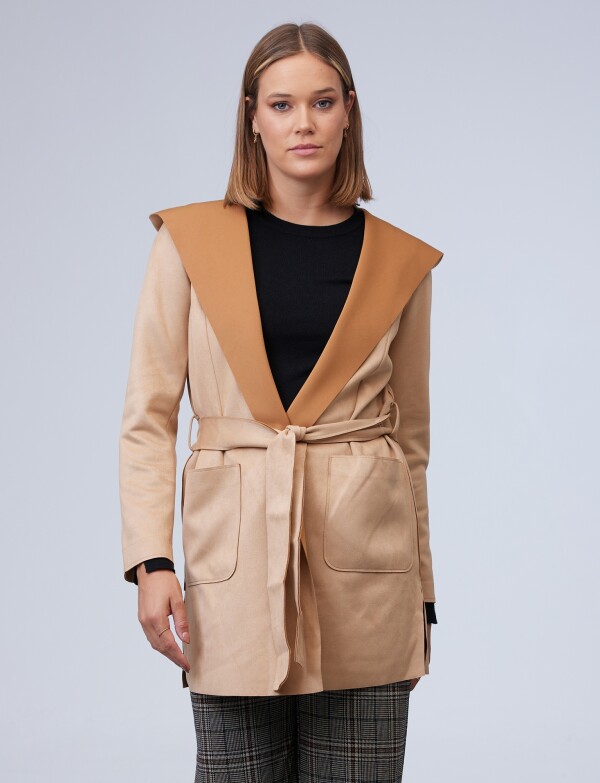 Chaqueta Suede BEIGE