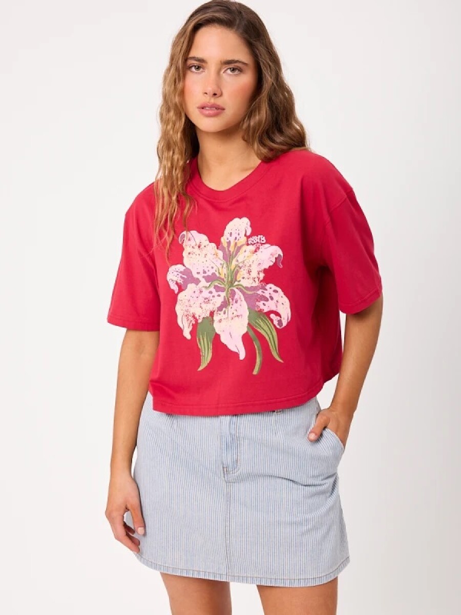 T-SHIRT RUSTY LILET - ROJO 