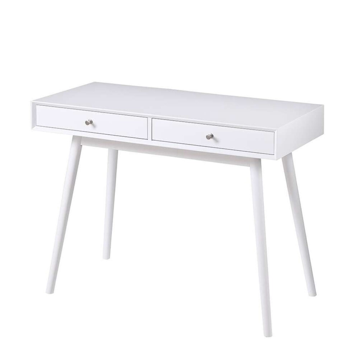 Escritorio C/ 2 Cajones Mdf 100X48X76Cm - Blanco 