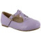 Ballerinas Infantiles Croco Kids con Hebilla Púrpura Claro