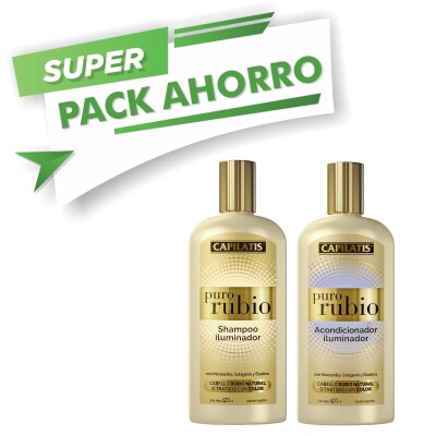 Shampoo Capilatis Iluminador Puro Rubio 420 ML + Acondicionador 420 ML 50% OFF