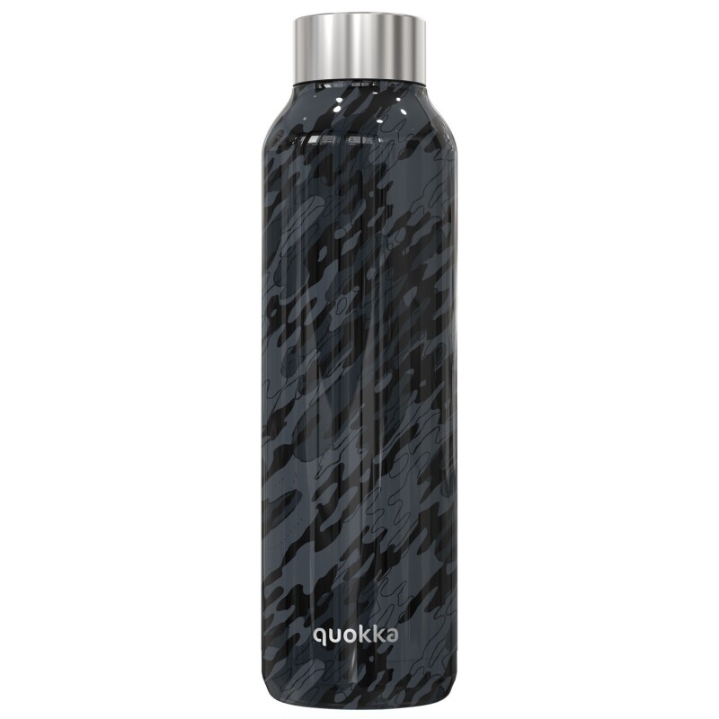 Botella térmica Quokka Solid 630ml NEGRO CAMO