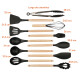 Set 19 Utensilios De Cocina Con Cuchillo Y Tabla Beige