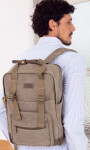 MATERA MOCHILA LANIN CANVAS OLIVA