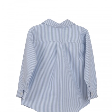 Camisa de Niño/a rayada celeste