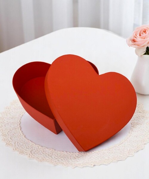 Caja Rígida Corazón ROJO