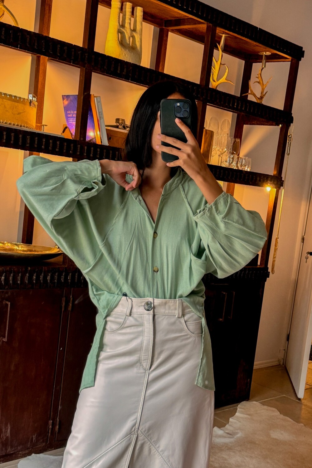 Camisa Fulera Verde Agua