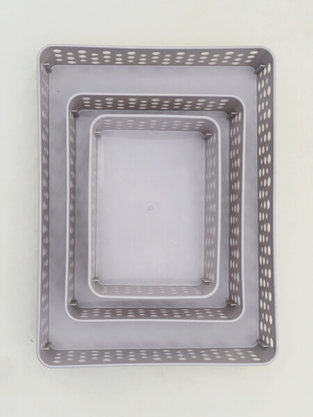 CANASTO ORGANIZADOR SET X3 GRIS