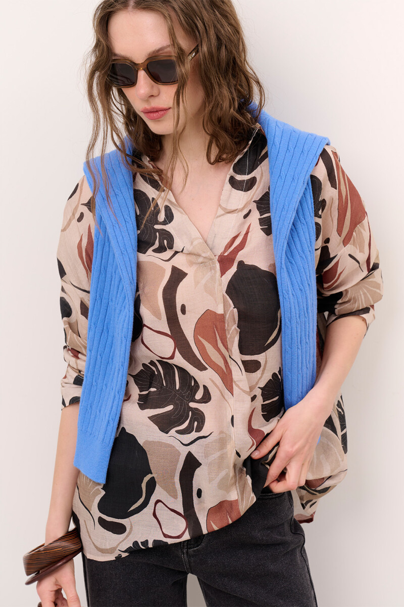 BLUSA HANNA PALMA BEIGE