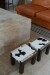 Petit Stool Cowhide oscuro