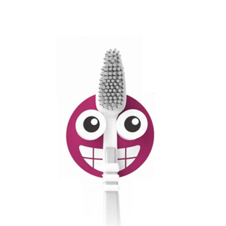 Soporte De Cepillo Dental Emoji Fucsia