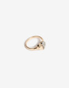 Anillos Chicos Metal Anillo Corazón Metal Biplating - Dorado