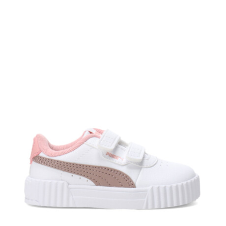 Championes de Niña Puma Carina 3.0 V Inf Blanco - Rosa Viejo