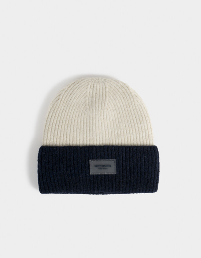 Gorro Romántico Gorro Tejido Bicolor - Combinacion Bicolor