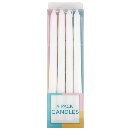 Set de 4 velas blancas Set de 4 velas blancas