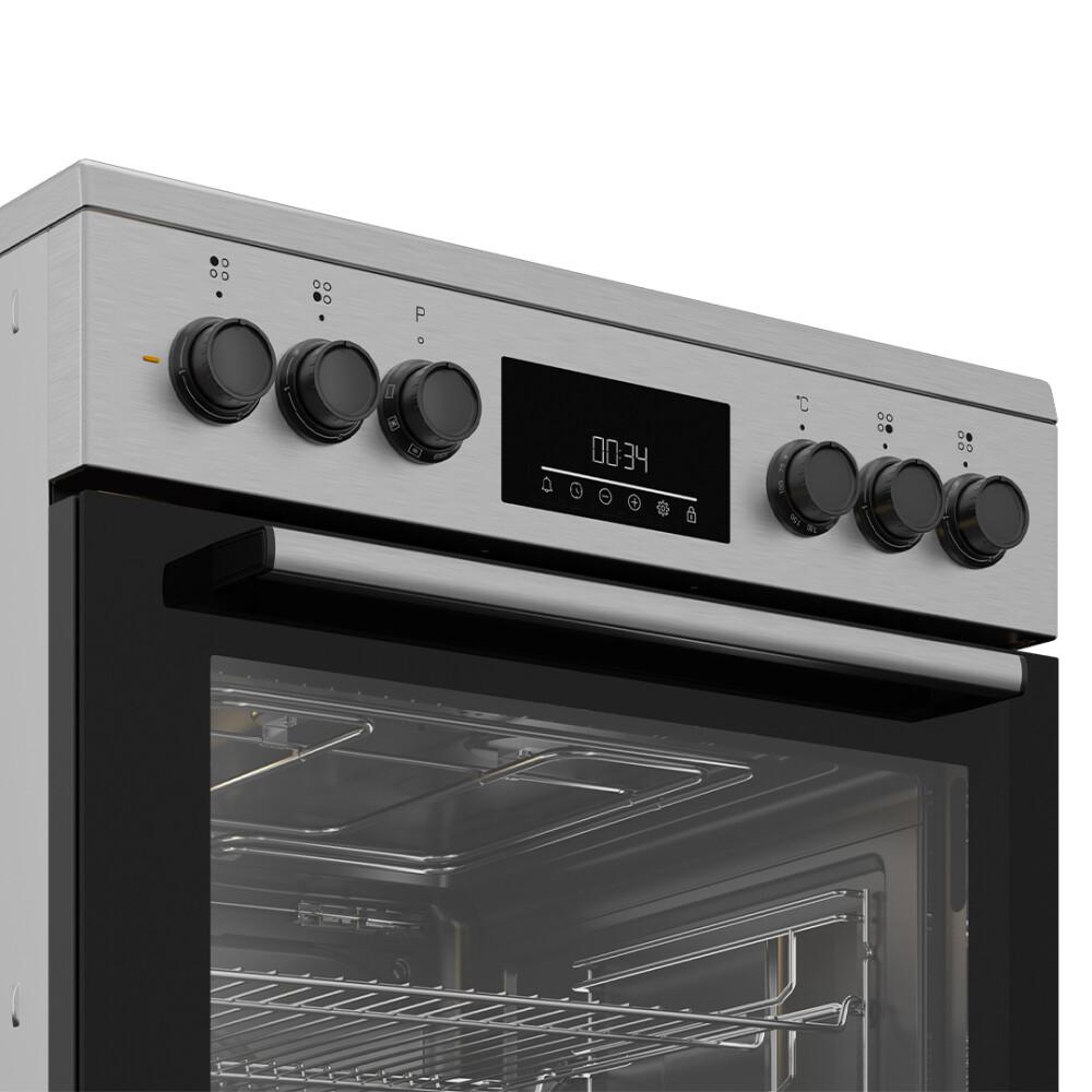 Cocina vitrocerámica 65L con grill 60cm Beko FBM67320XS Cocina vitrocerámica 65L con grill 60cm Beko FBM67320XS