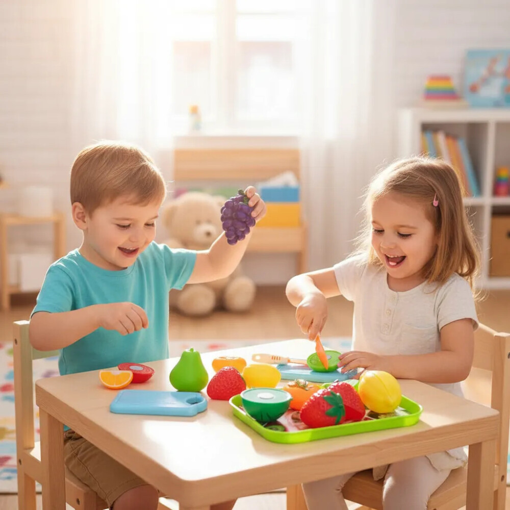 Set De Frutas Para Cortar Con Tabla Intantil Set De Frutas Para Cortar Con Tabla Intantil