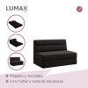 Sillón cama doble Lumax Oster en caja compactado Negro
