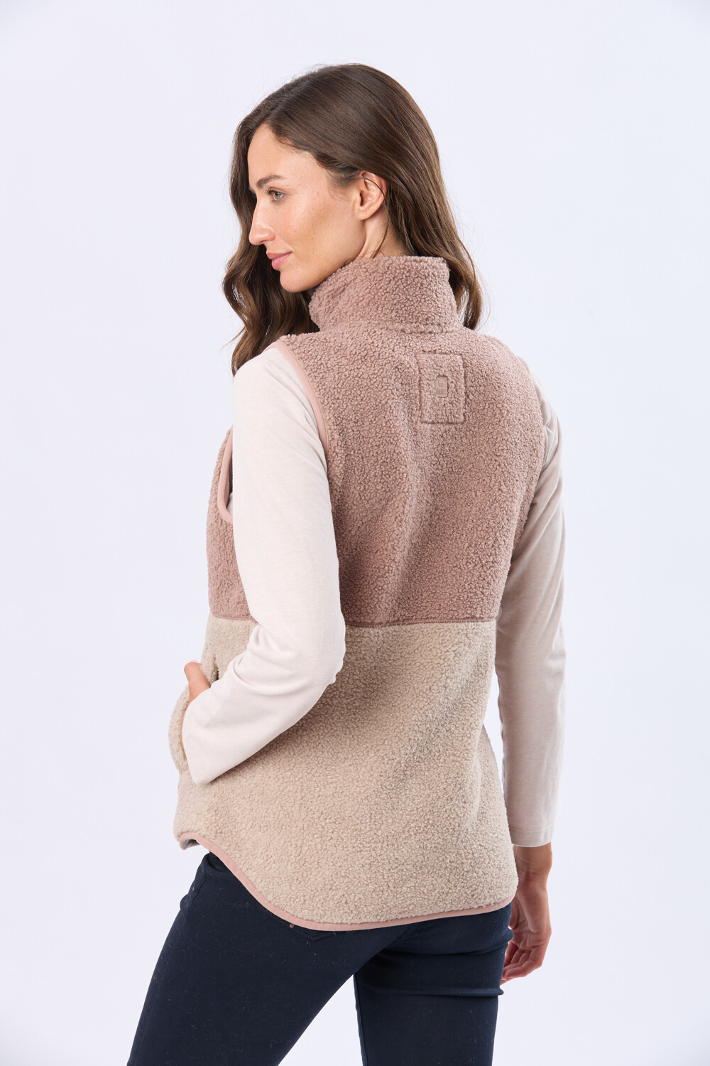 CHALECO DE SHERPA Rosado