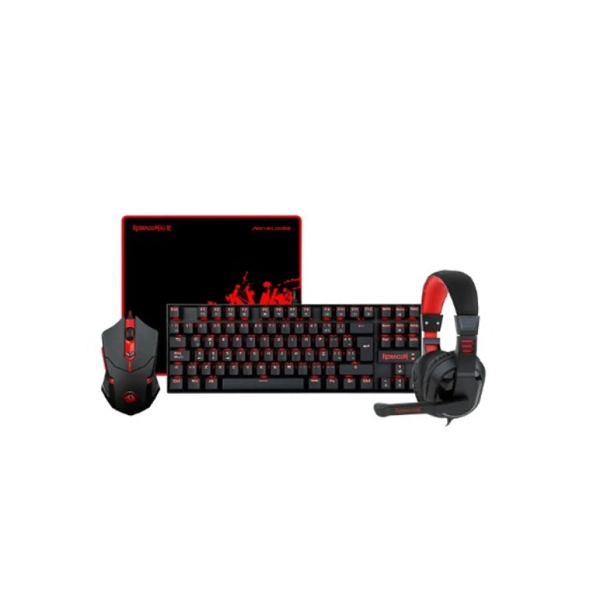 KIT REDRAGON K552 RGB TEC+MOU+AUR+MPAD 