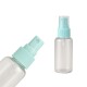 Set Organizador Viaje Cosmetico Frascos Botellas 7 Piezas Color Verde