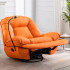 Descripción: Sillón Poltrona Mecedora Reclinable Con Soporte Para Celular POLTRONA CUERINA NARANJA MANUAL