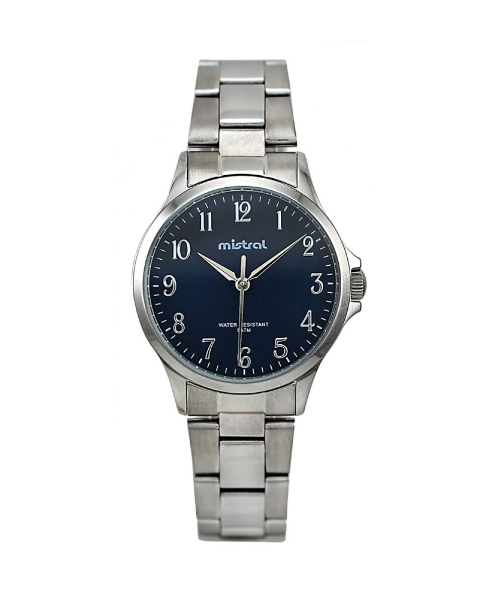 Reloj Mistral Clasico Acero Blanco 