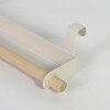 ORGANIZADOR METAL BLANCO/MADERA P/TOALLA 24X6.5CM Unica