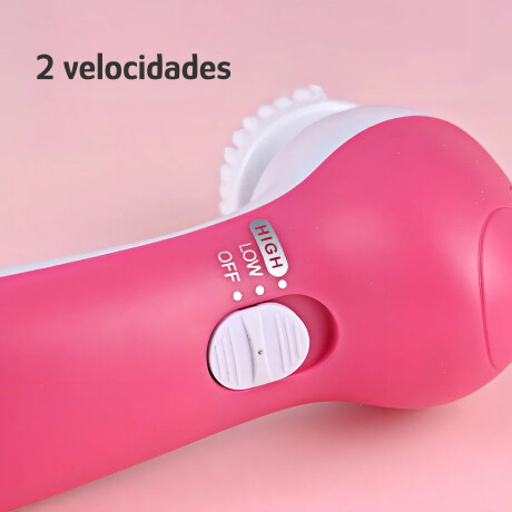 SPA Facial En Casa 5En1 Limpieza Exfolian Masajeador A Pilas Rosa